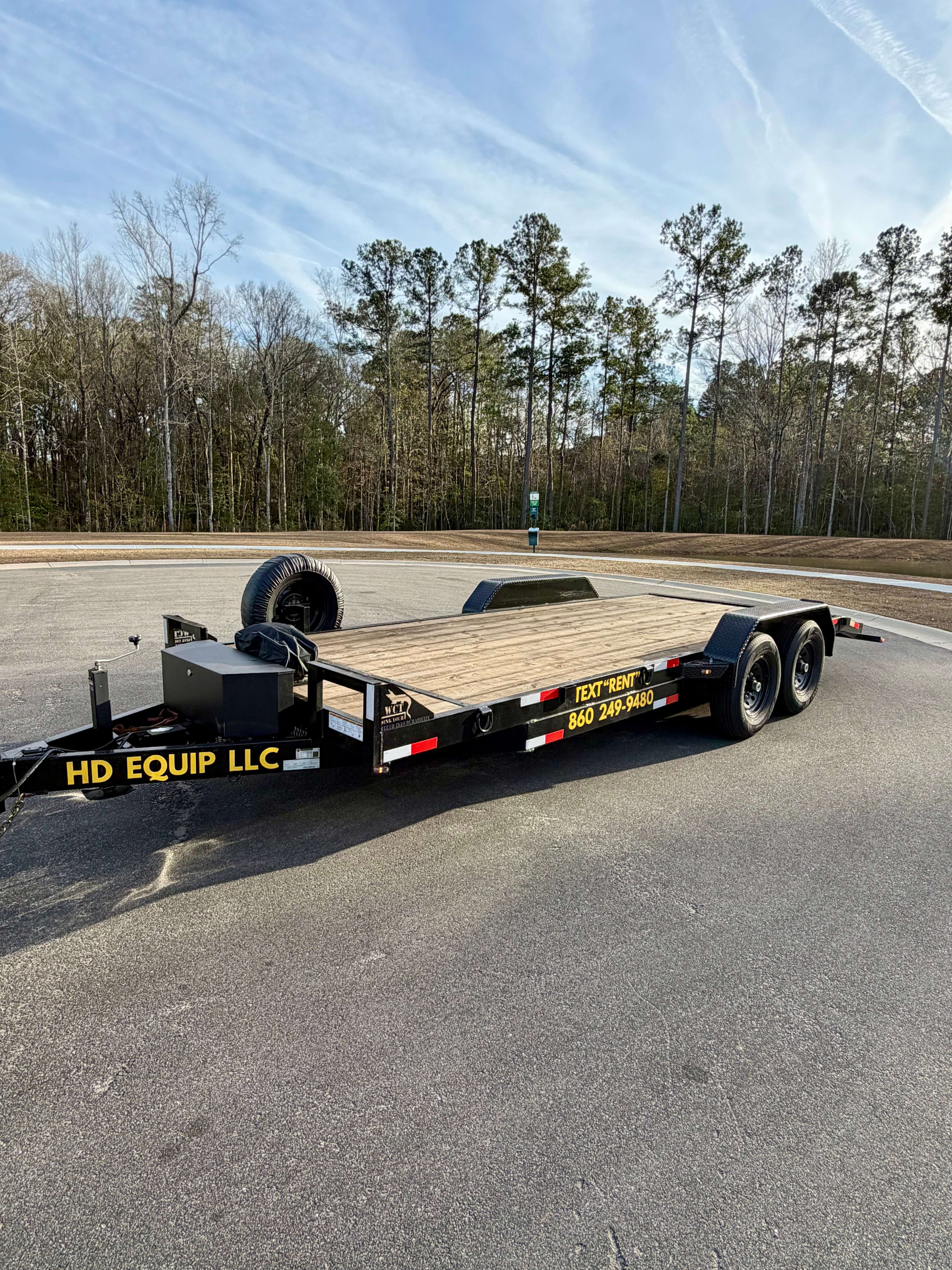 HD Equipment LLC car hauler trailer rental in Summerville, South Carolina